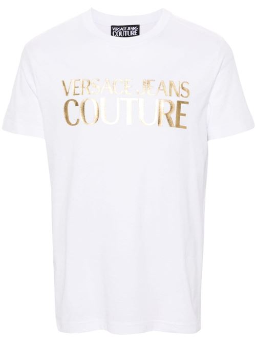 T-shirt uomo con logo Versace jeans Couture | 77GAHT05CJ00TG03